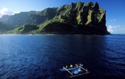 Isla de Fatu Hiva Omoa, en el archipiélago de las Marquesas (Polinesia Francesa).