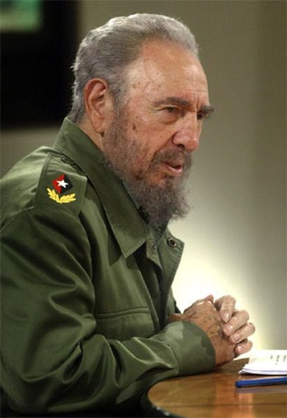 Fidel Castro, en su comparecencia televisiva del domingo.