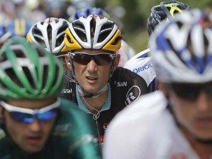 Frank Schleck, durante la decimocuarta etapa del Tour.