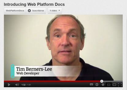 Tim Berners-Lee presenta Web Platform Documents.