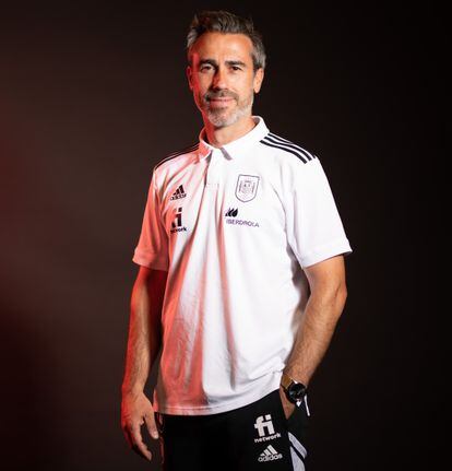 Jorge Vilda, en la Ciudad del Fútbol.