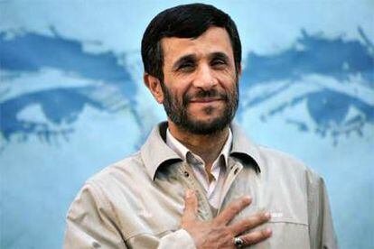 El presidente de Irán, Mahmud Ahmadineyad, el pasado domingo.