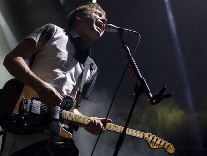 Alex Kapranos, el cantante de Franz Ferdinand, este viernes en M&aacute;laga.