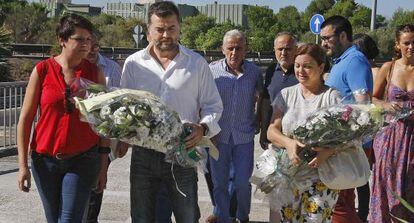 El coordinador general de IU, Antonio Maillo, en el homenaje a Blas Infante.