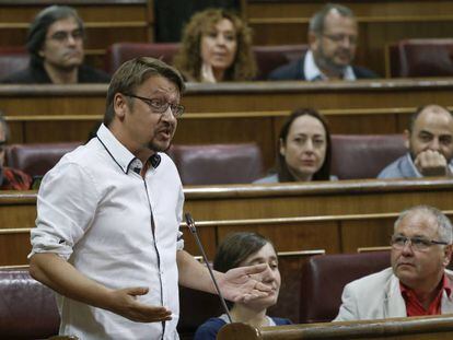 El portavoz de En Com&ugrave; Podem en el Congreso, Xavier Dom&egrave;nech.