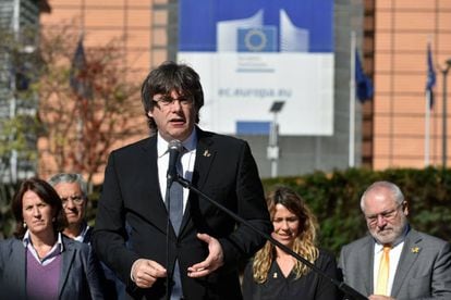 Carles Puigdemont, en Bruselas el pasado día 25.