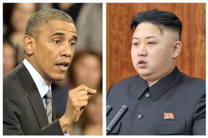 Obama a Las Vegas i Kim Jong-un, en el seu discurs de Cap d'Any.