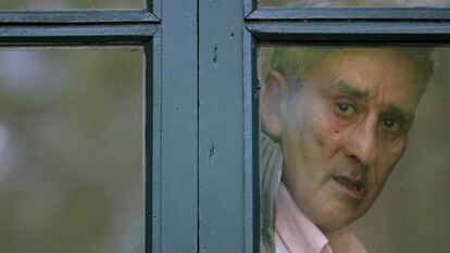 Leopoldo María Panero, en la Residencia de Estudiantes de Madrid, en 2005.