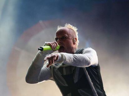 Keith Flint, de The Prodigy, actúa en 2015 en el Incheon Pentaport Rock Festival de Seúl.