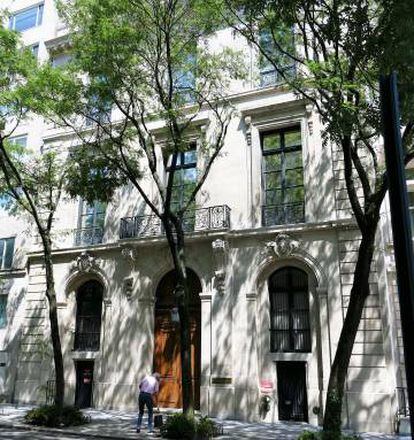 La mansión de Jeffrey Epstein en el Upper East Side de Nueva York.