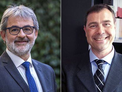 Jaume Serra, a l'esquerra, i Jordi Finazzi.