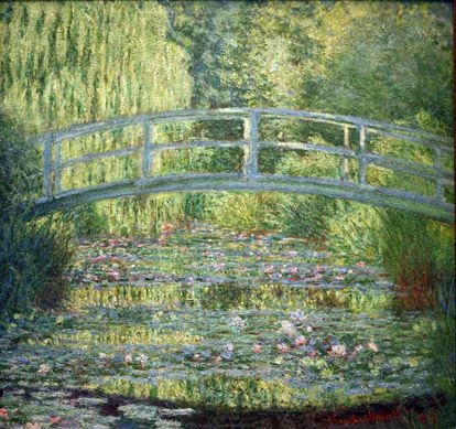 El jardín de Giverny del pintor impresionista Claude Monet, imagen incluida en el libro de Eduardo Barba Gómez 'El paraíso a pinceladas'. 