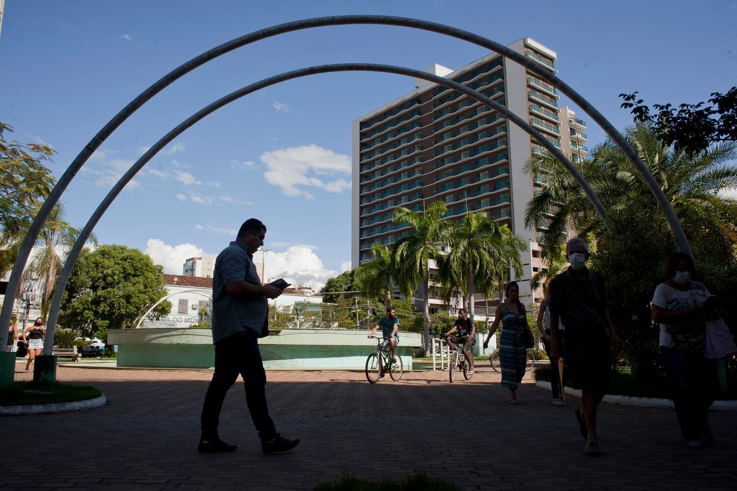 Ambiente en la localidad de Tres Ríos, este lunes.