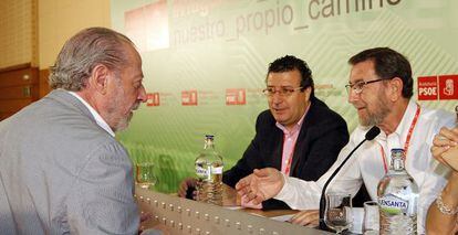 Fernando Rodríguez Villalobos y Manuel Gracia en el congreso de Sevilla.