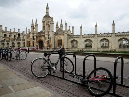 Bicicletas en la Universidad de Cambridge durante el confinamiento.