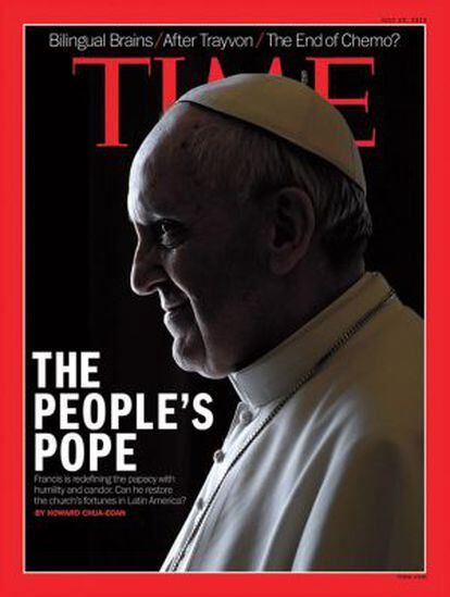 Portada de la revista Time, dedicada a Francisco, "el Papa del Pueblo"