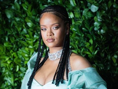 La cantante Rihanna, en los premios de la moda británica, en Londres a finales de 2021.