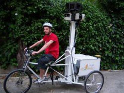 Google está utilizando bicicletas de tres ruedas para grabar el centro de las ciudades