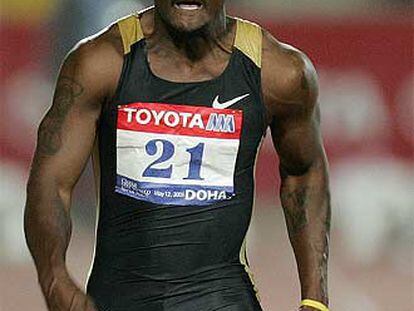 Justin Gatlin, en la carrera en la que batió el récord mundial.