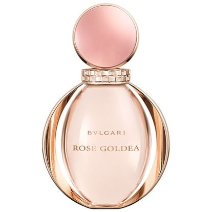 Rose Goldea, de Bulgari. Eau de parfum inspirado en el brillo natural del oro, en homenaje a la legendaria colección Serpenti.  79,95 euros/ 90 ml