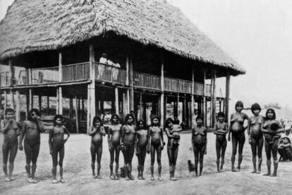 Indigenous people of the Bora ethnic group in the cruel times of the rubber fever.