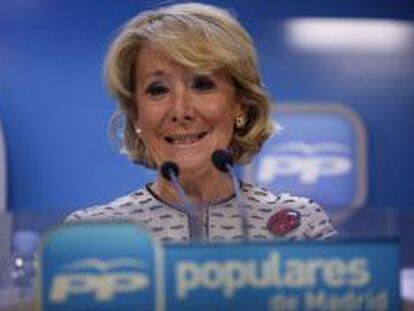 Esperanza Aguirre, presidente del PP de Madrid