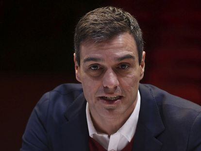 Pedro Sánchez este martes en Madrid.