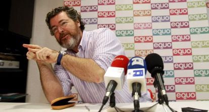 El líder de Equo, Juan López de Uralde, en noviembre de 2011.