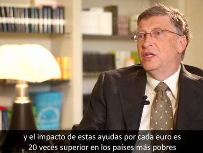 El fundador de Microsoft y filántropo reflexiona en una entrevista con EL PAÍS sobre la crisis y el mercado laboral español.