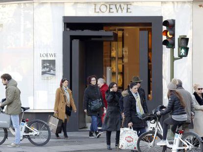 Tienda de Loewe en la calle Serrano de Madrid.
