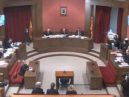 Imatge del judici a Artur Mas.
