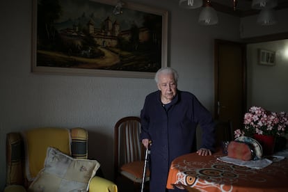 Rosario Bravo, este jueves en su vivienda.