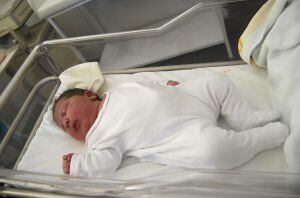 La bebé nacida en Dénia.