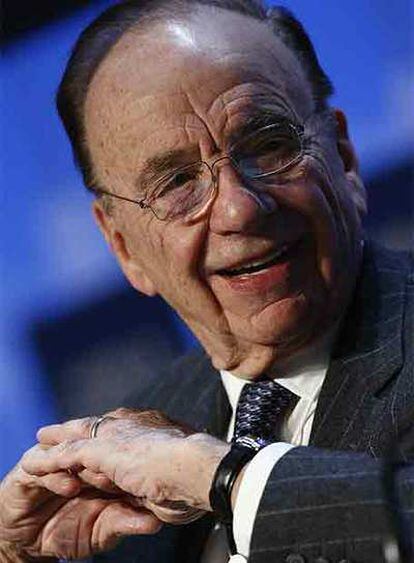 Rupert Murdoch, en la cumbre de Davos, en enero.