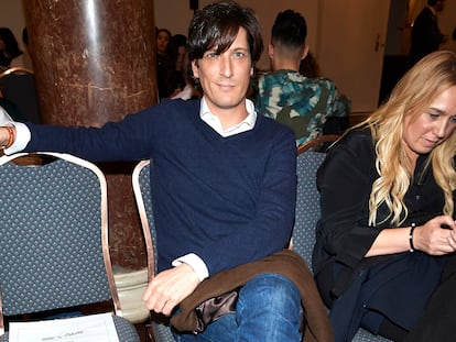 Luis Medina, durante la Mercedes Benz Fashion Week en enero de 2020 en Madrid.
