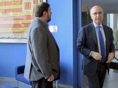 Oriol Junqueras y Josep Antoni Duran Lleida en una reunión el año pasado.