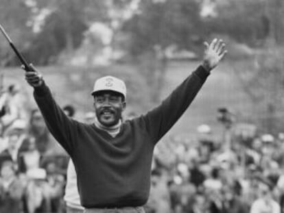 Charlie Sifford en el Open de Los &Aacute;ngeles de 1969, que acab&oacute; ganando.