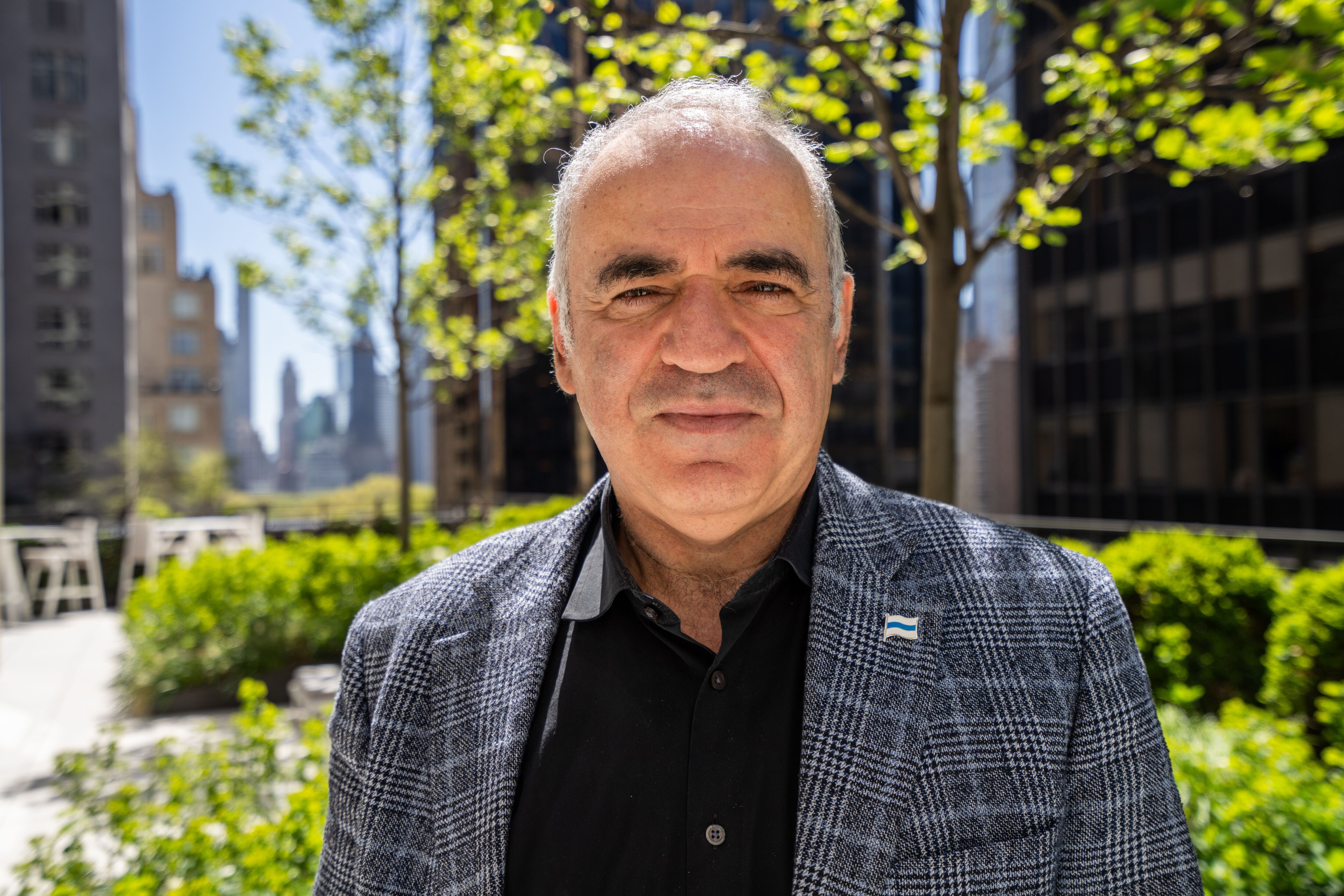 Gari Kasparov, en Nueva York.