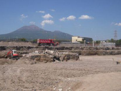 El terreno de 8.000 metros cuadrados cercano a Pompeya que albergaba las valiosas ruinas destruidas en una foto de 2009.