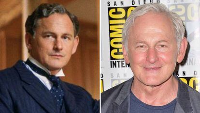 Victor Garber, en 'Titanic' y en una imagen de 2017.
