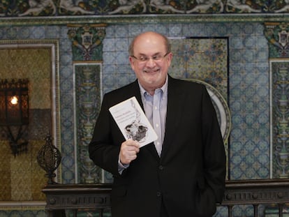 Salman Rushdie, en octubre de 2015 en Madrid cuando presentó su 'Dos años, ocho meses y veintiocho noches'.