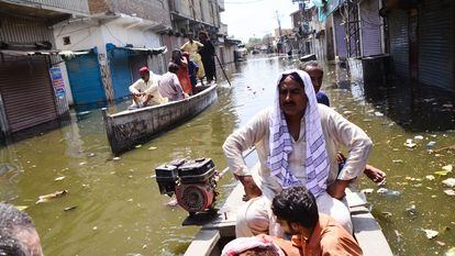 Inundaciones en Daddu (Pakistán) en septiembre de 2022.