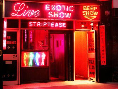 Club de 'striptease' en el Soho de Londres.