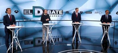 Imagen del debate del pasado martes 23.