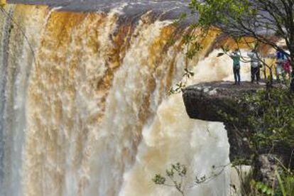 Cataratas de Kaieteur, en el homónimo parque nacional de Guyana, un pequeño país sudamericano al este de Venezuela.