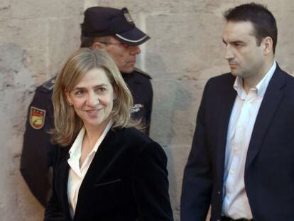 La Infanta en los juzgados de Palma de Mallorca, el 20 de febrero.