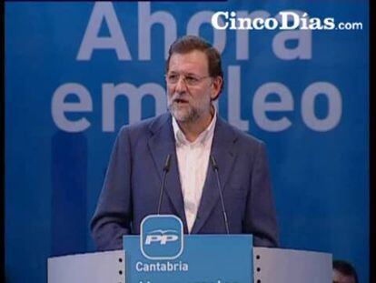 Rajoy afirma que Zapatero huye de sus responsabilidades