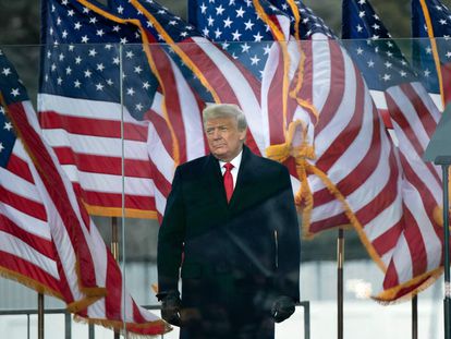 El expresidente Donald Trump en Washington D.C., el 6 de enero de 2021.
