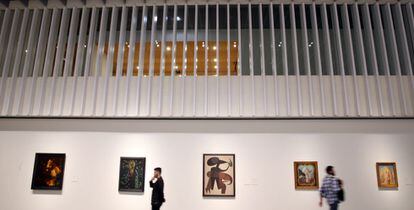 Interior del museo Pompidou de Málaga, un ejemplo de franquicia en la ciudad andaluza.