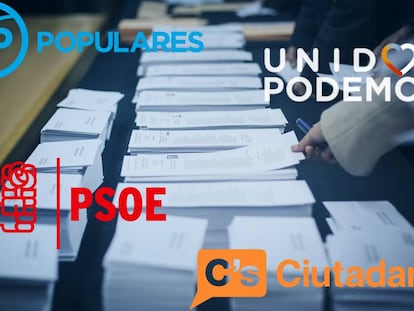 Els logos dels partits.